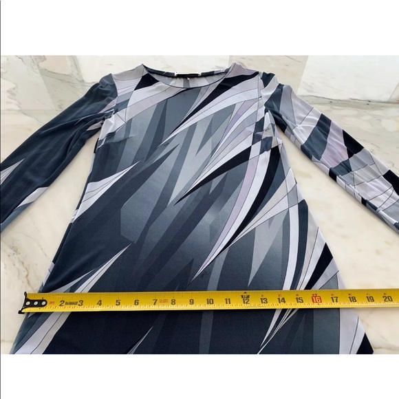 EMILIO PUCCI BLACK MULTI DRESS MODEL 46RL22 SIZE IT 42 / US 8 - Picture 14 of 16